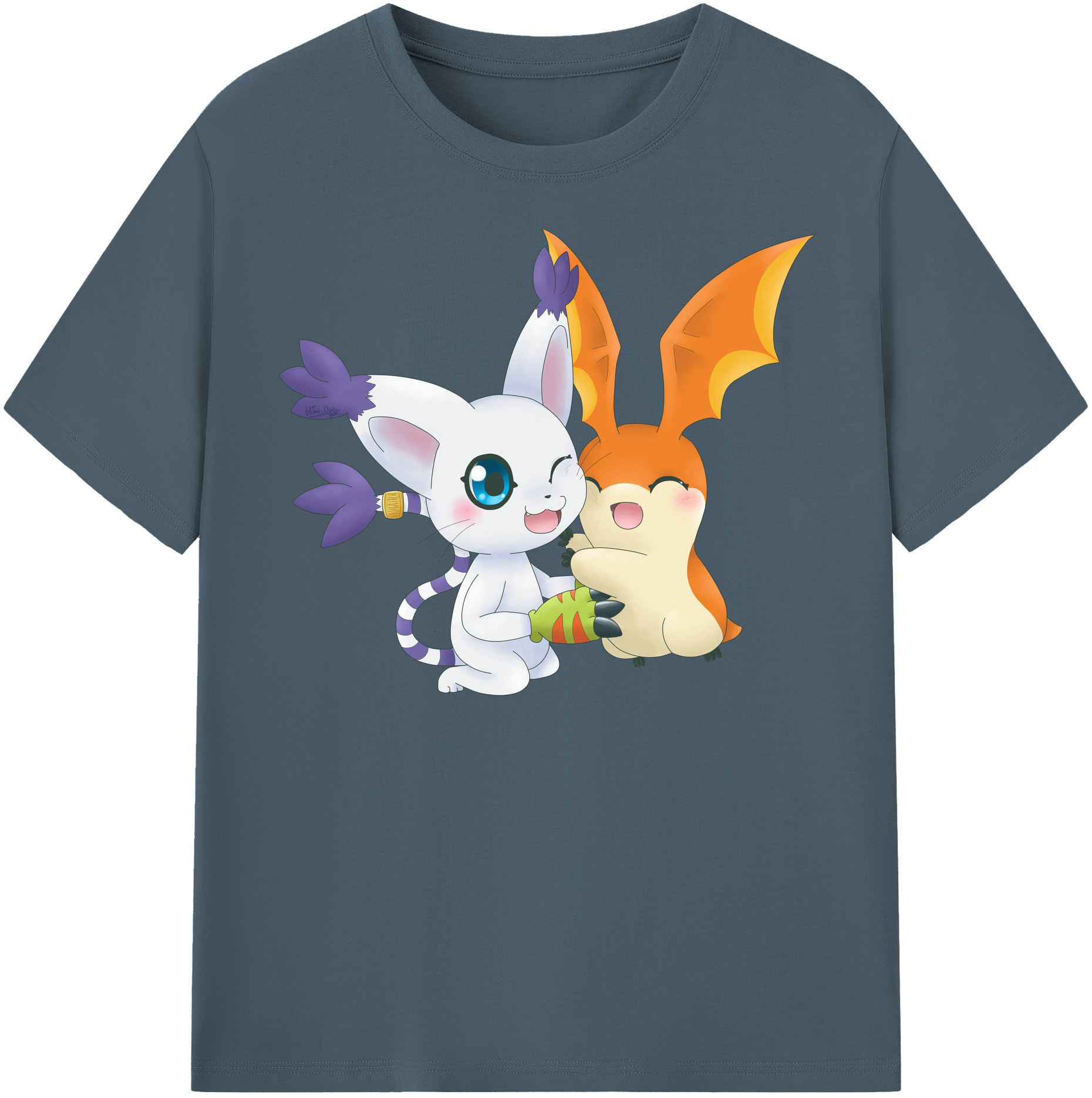 （画像用） Digimon デジタルモンスター/デジモン 綿100％半袖Tシャツ（フロントプリント）